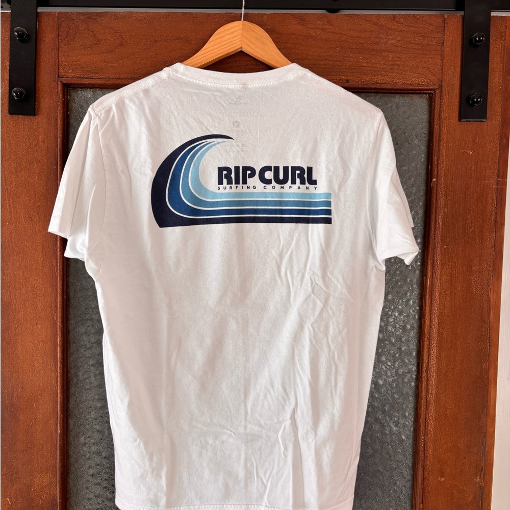 Rip Curl White and Blue Wave Tee